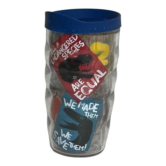Tervis Tumbler Lid Save the Dinosaurs Endangered Species Save Them Kids Wave - Picture 1 of 6